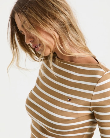 Tommy Hilfiger Three Quarter Sleeve Boat Neck