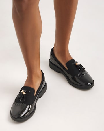 Amy Tassle Trim Loafers - Extra Wide Fit (EEE)