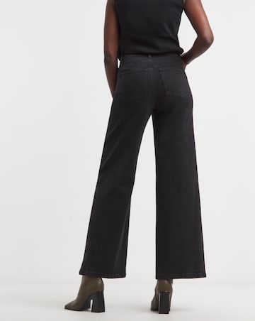 Magisculpt Washed Black Wide Leg Jeans