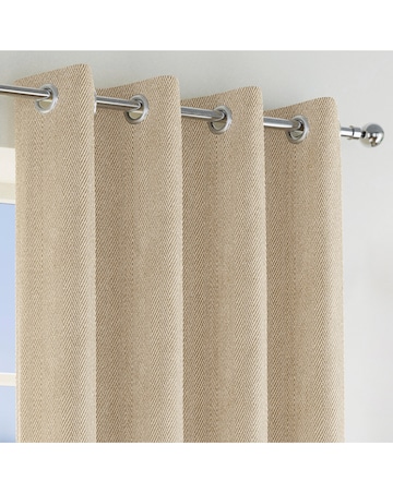 Chester Herringbone Eyelet Curtains