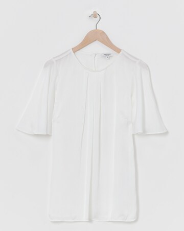 Angel Sleeve Satin Top