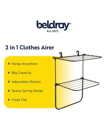 Beldray 2 in 1 Hanging Clothes Airer