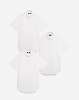 3 Pack Short Sleeved Formal Shirt Long
