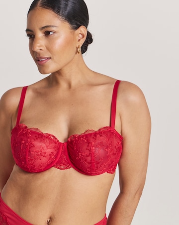 Pretty Secrets Penelope Balcony Bra (B-F) Red