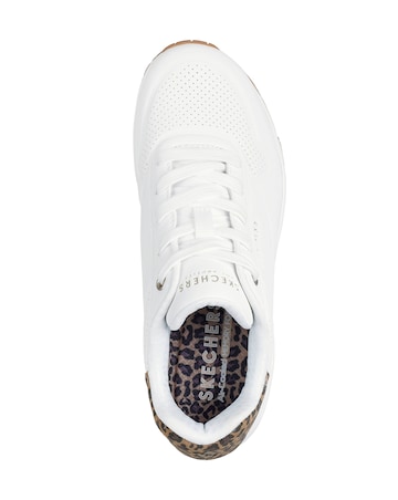 Skechers White Uno Jungle Nite Trainers - Standard Fit (D)