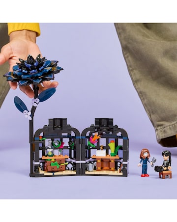 LEGO Wednesday Black Dahlia Flower Halloween Gift, Room Decor 76784