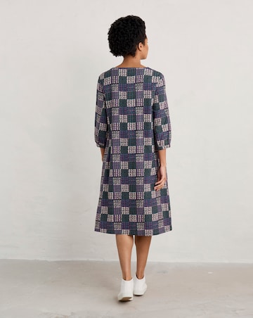 Seasalt Cornwall Sea Call Check Dress Wetland