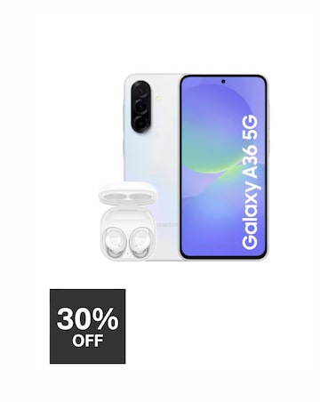 Samsung Galaxy A36 5G 256GB - Awesome White & Buds FE Bundle