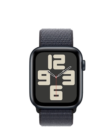 Apple Watch SE GPS/Cellular 44mm Midnight Aluminium Case with Ink Sport Loop