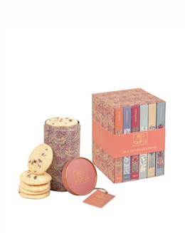 Arts &amp; Crafts Hot Chocolate Library &amp; Choc Chip Biscuit Tin bundle