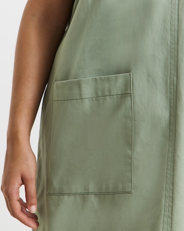 Simply Be Cotton Shift Dress With Patch Pockets