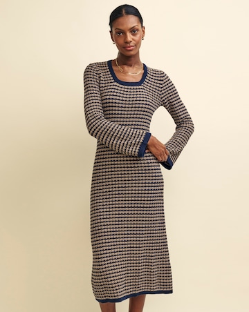 Nobody's Child Textured Midi Dress