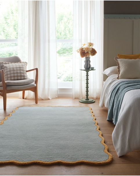 Scalloped Elsie Hand-Tufted Woollen Rug