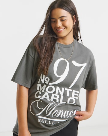 Charcoal Monaco Graphic T-Shirt