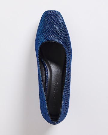 Block Heel Court Shoe E Fit