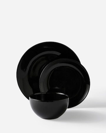 Black Essentials 12 Piece Dinner Set