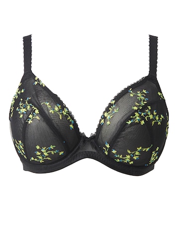 Panache Meadow Plunge Wired Bra Black