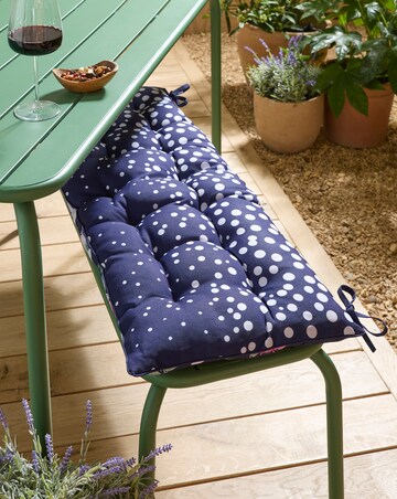 Joanna Hope Ascott Outdoor Benchpad with Spotted Reverse