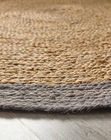 Jute Border Circle Rug