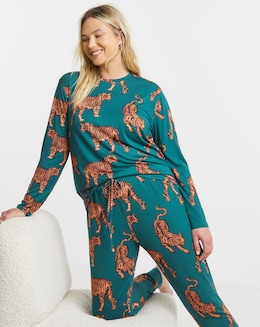 Chelsea Peers Jersey Crew Neck Pyjama Set