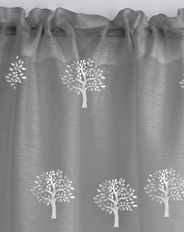 Birch Tree Foil Print Voile