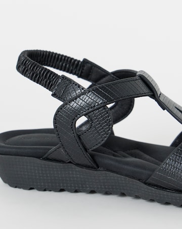 Larisa Twist Detail Comfort Sandals - Extra Wide Fit (EEE)