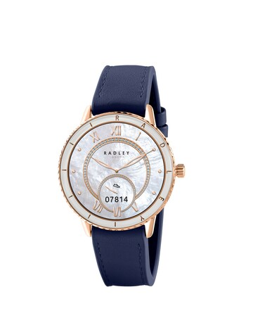 Radley Series 57 AMOLED Leather Silicone Strap Smart Watch - Ink