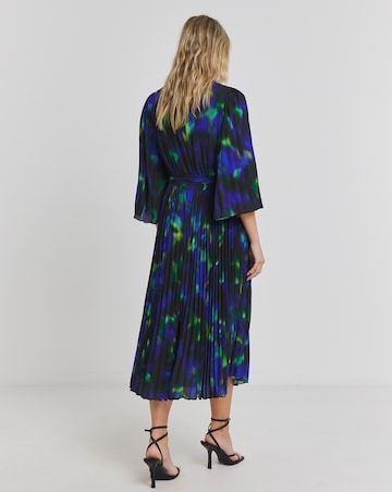 Joanna Hope Pleated Belted Midi Dress
