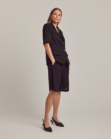 Anthology Linen Mix Half Sleeve Blazer