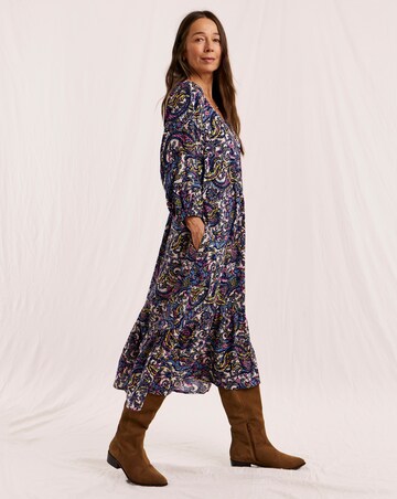 Julipa Printed Tiered Midi Dress