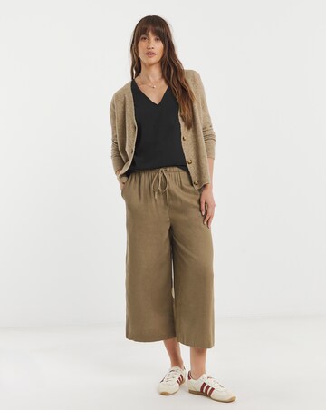 V Neck Woven Vest