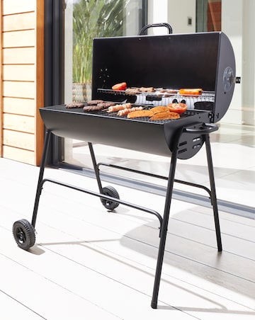Oil Drum Charcoal BBQ
