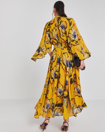 Joanna Hope Asymmetric Printed Maxi Dress