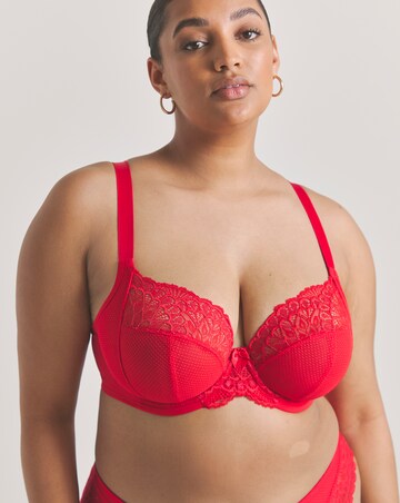 Elomi Tiernie Plunge Wired Bra Red
