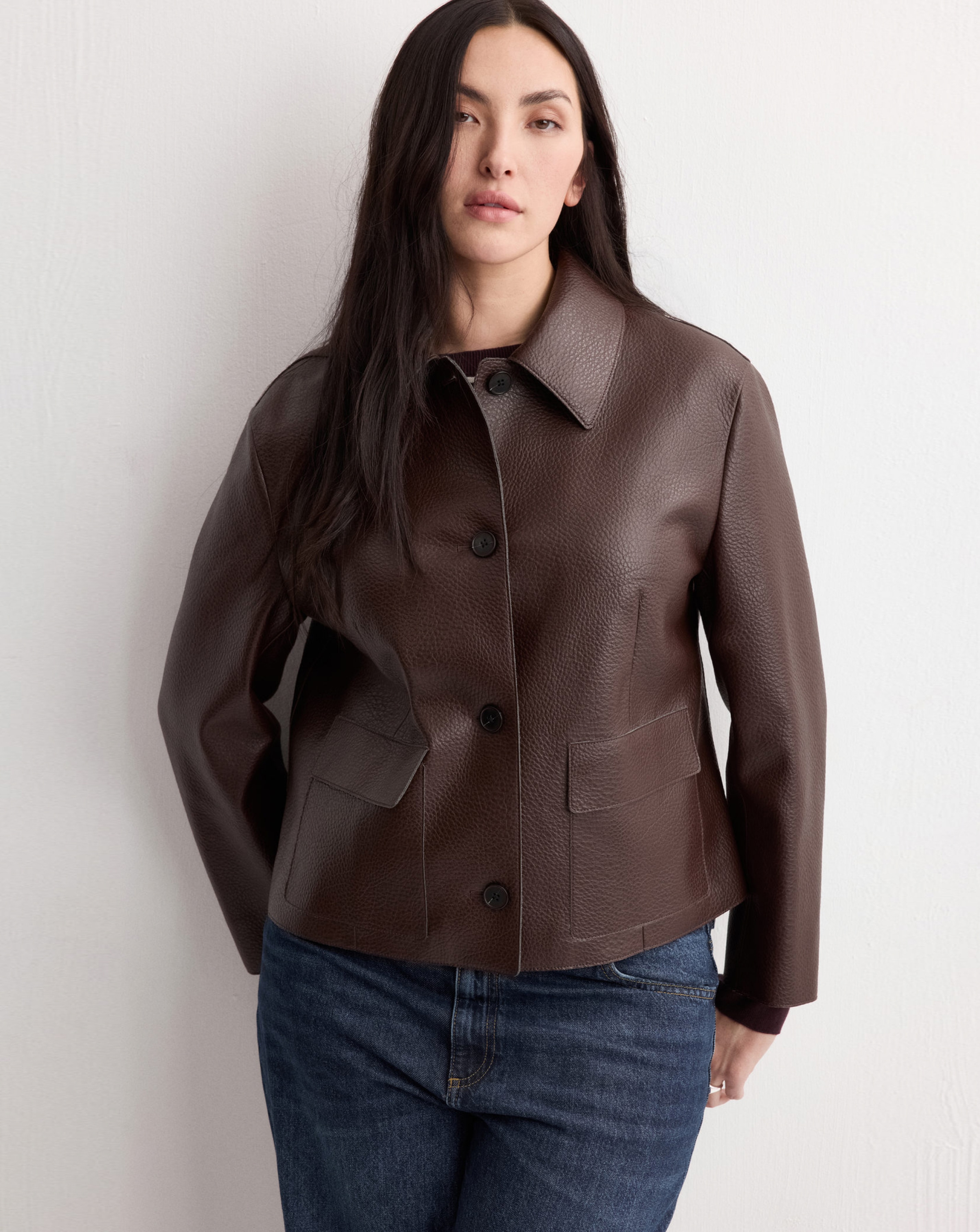 Anthology Leather Trucker Jacket | Fashion World