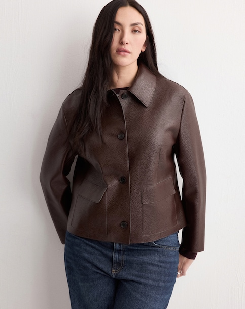 Mango Faux Leather Jacket