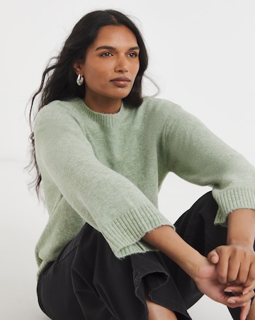 Cosy Yarn Sage Crew Neck Jumper