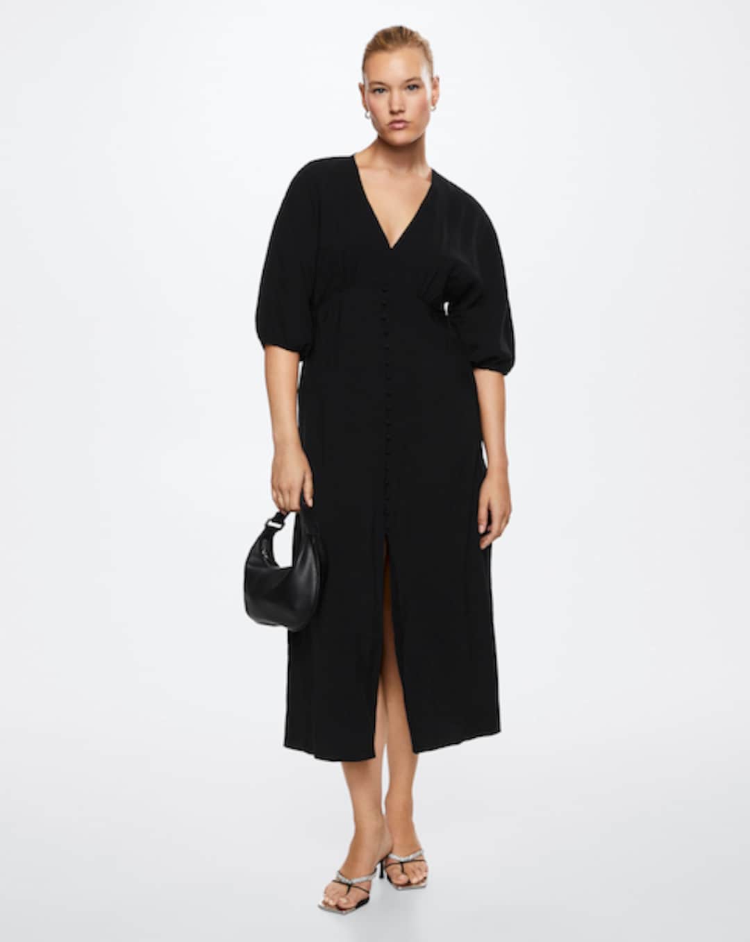 slim fit dress slacks Black Pinafore Dress – Fashion World ZA main image 0