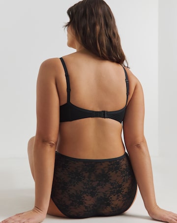 Pretty Secrets (3 Pack) Full Fit Lace Knickers Black/White/Almond