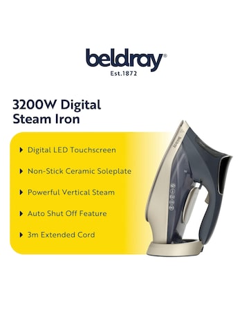 Beldray 3200W Digital Steam Iron