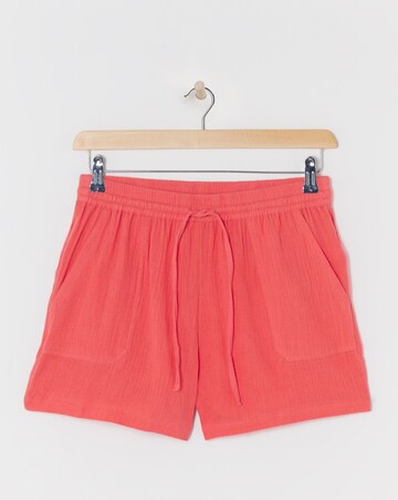 Blush Pink Cheesecloth Shorts