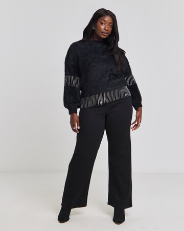 Lovedrobe Diamante Fringe Jumper