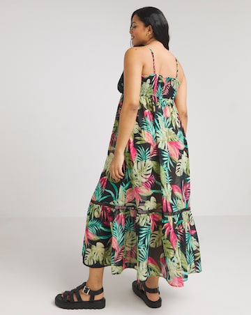 Floral Print Maxi Beach Dress