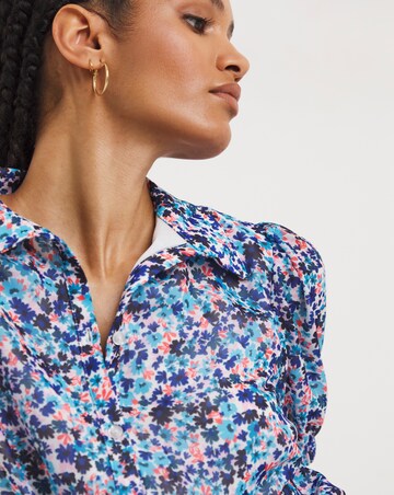 Pleated Shirt Dress
