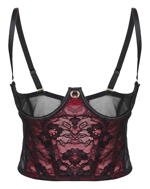 Simply Be Cupless Underwire Lace Longline Bra