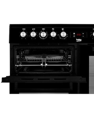 Beko KDVC100K Double Oven with Grill - Electric Range Cooker - Black
