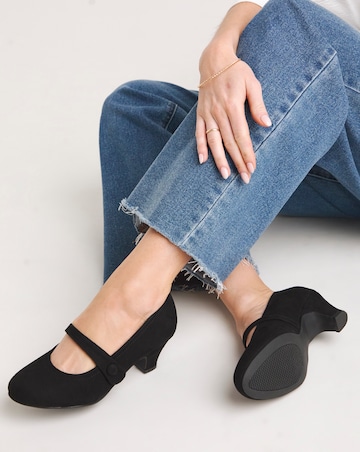 Vallie Mary Jane Heeled Shoe Wide E Fit