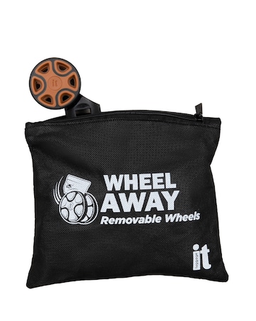 IT Luggage Convertible Underseat Suitcase with Removable Wheels