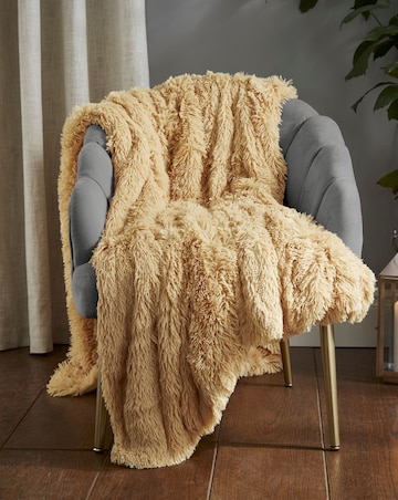 Catherine Lansfield Shaggy Fleece Throw