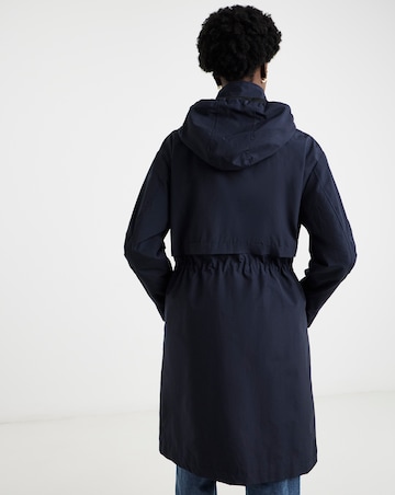 Navy Shower Resistant Raincoat